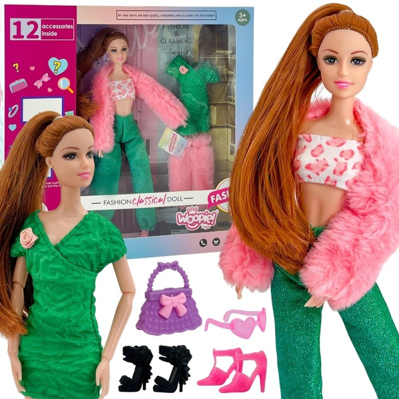 WOOPIE ROYAL Lalka Emi 30 cm - 12 Ukrytych Niespodzianek + Ubranka i Dodatki - zdjęcie 1