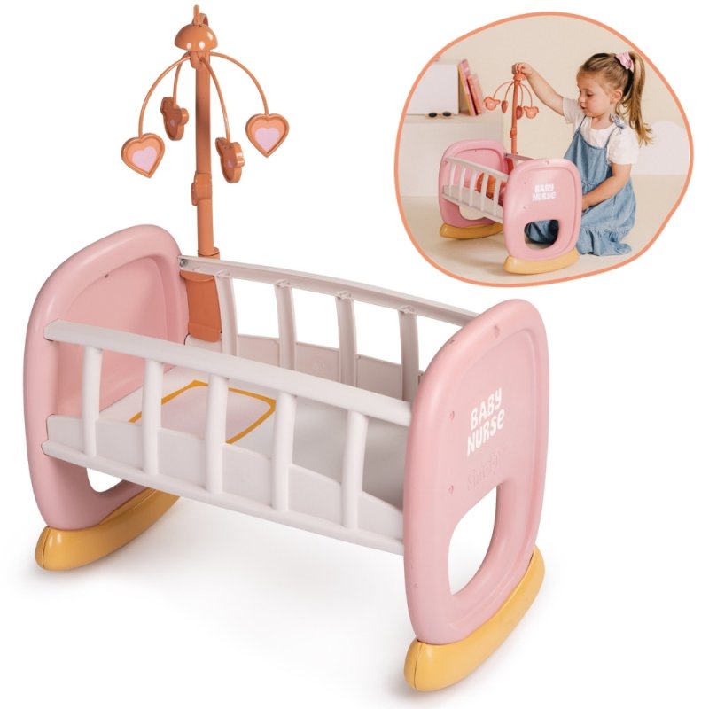SMOBY Baby Nurse Kołyska z karuzelką - zdjęcie 1
