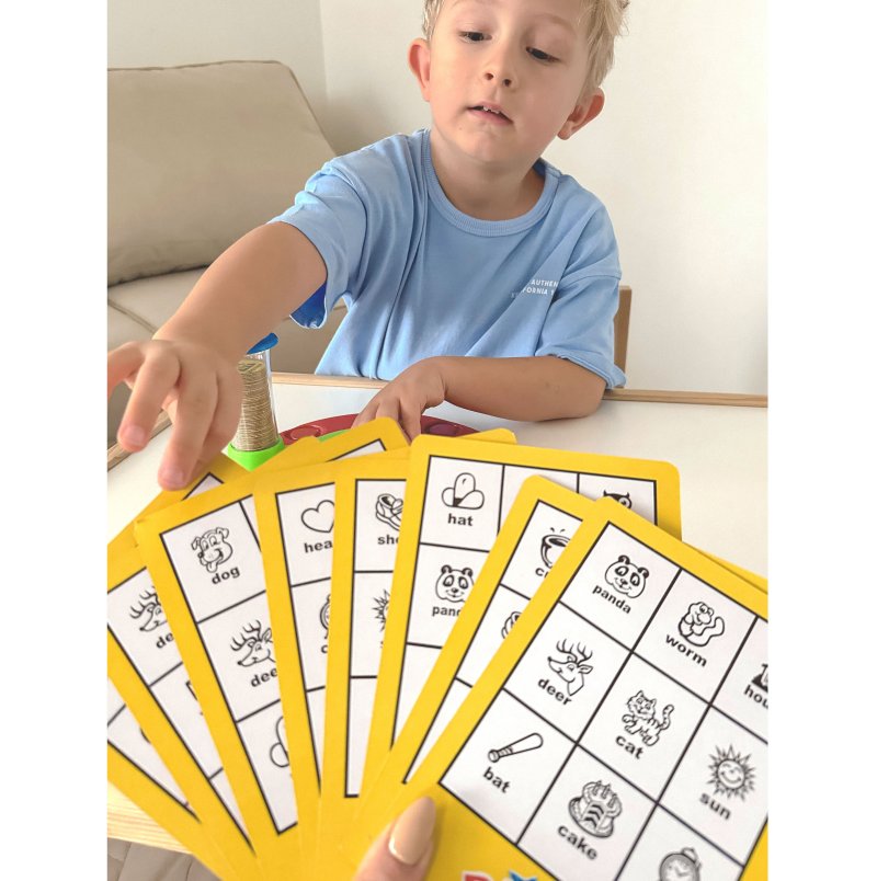 WOOPIE Bingo Gra Dopasuj Żetony Planszowa Rodzinna - zdjęcie 4