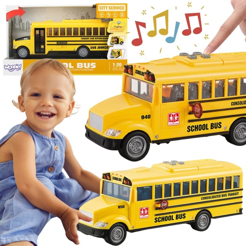 WOOPIE Autobus Szkolny Interaktywny Elektryczny 1:20 - zdjęcie 1