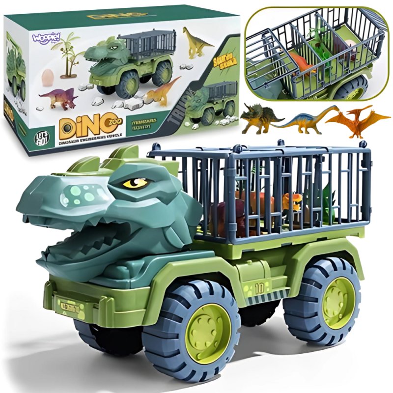 WOOPIE Ciężarówka Dinozaur Transporter Figurki - zdjęcie 1