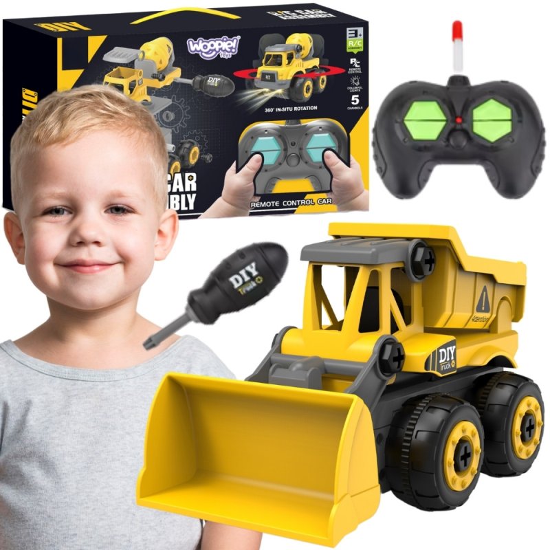 WOOPIE Zdalnie Sterowany Samochodzik Budowlany DIY - zdjęcie 1