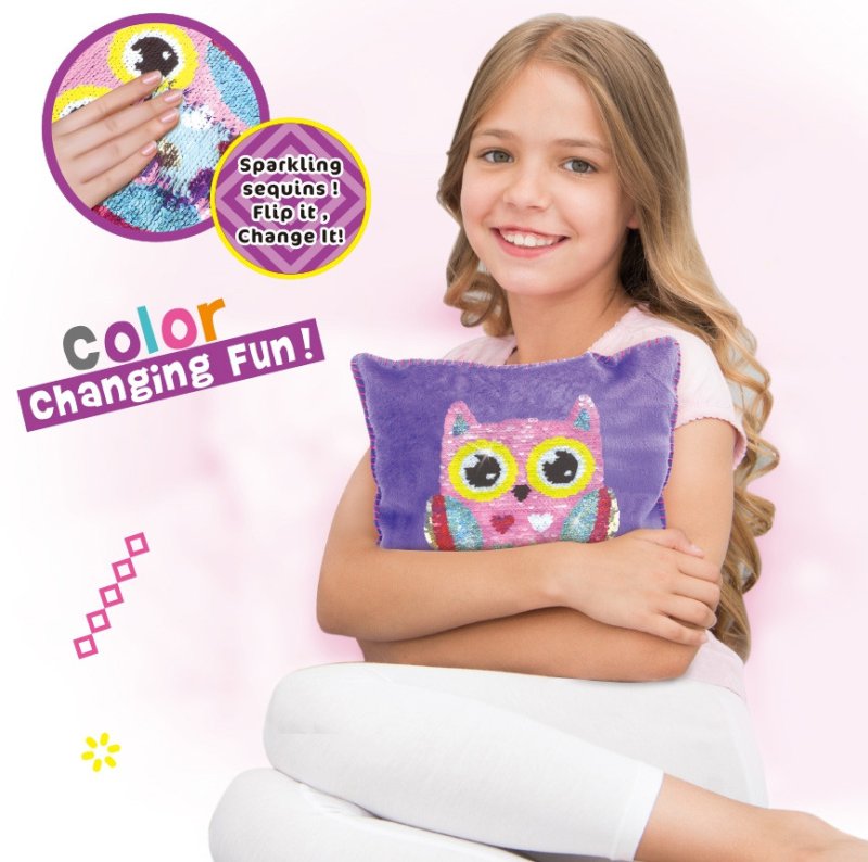 WOOPIE ART&FUN Zestaw Kreatywny Poduszka do Ozdobienia Sówka - zdjęcie 2