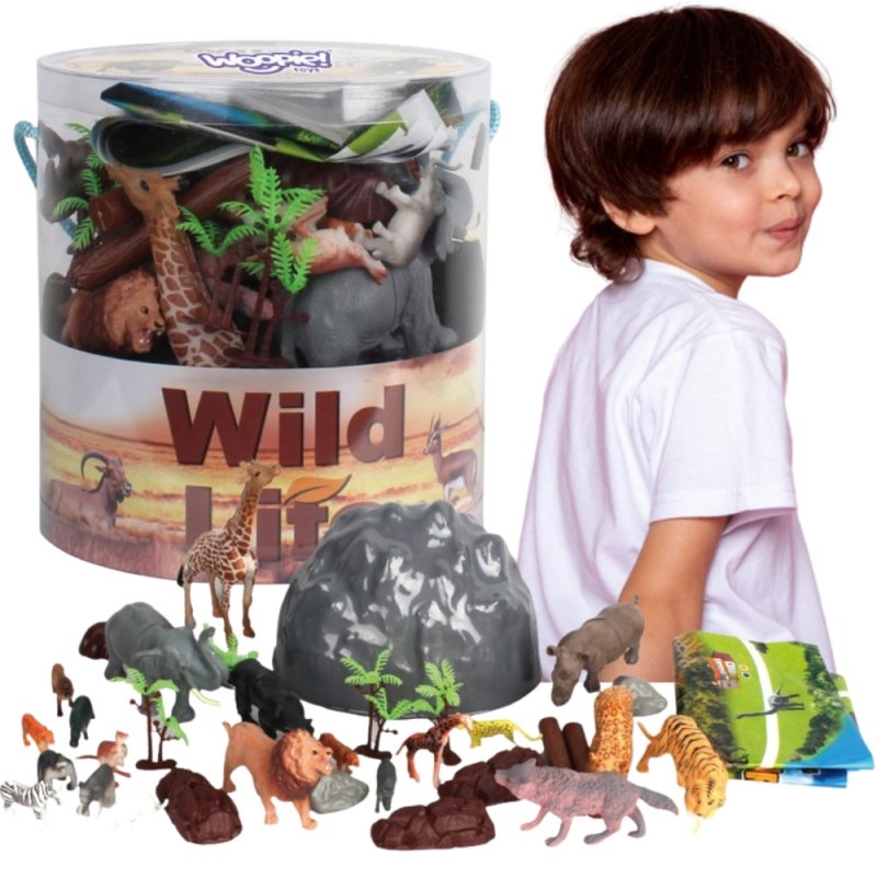 WOOPIE Zestaw Figurki Zwierzęta Safari 34 szt. - zdjęcie 1