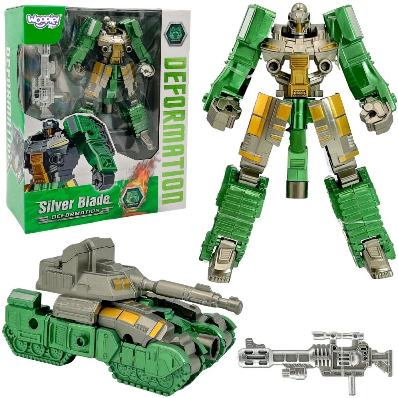 WOOPIE Robot Transformujący SILVER BLADE 2w1 Czołg - zdjęcie 1
