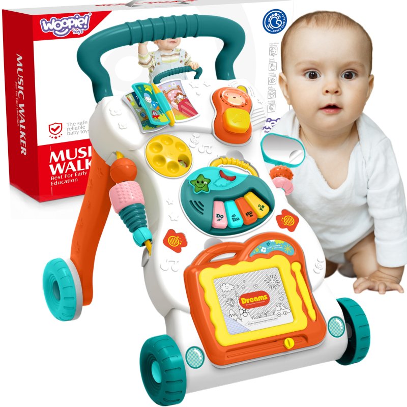 WOOPIE BABY Grający Chodzik z Znikopisem - zdjęcie 1