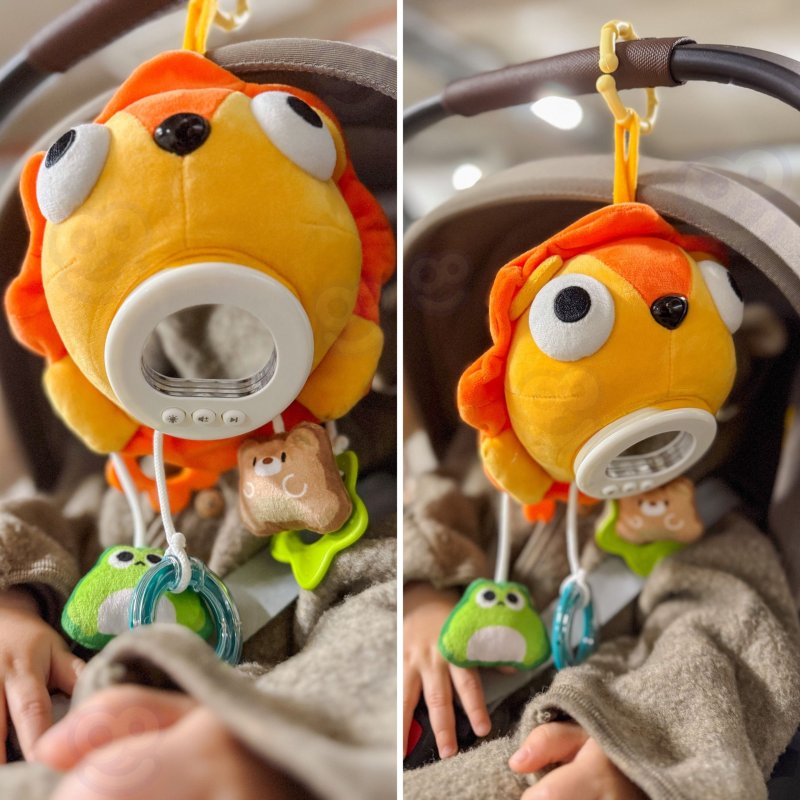 WOOPIE Baby Pluszowy Lew Maskotka Interaktywna Przytulanka Muzyczna z Zawieszkami i Gryzakami - zdjęcie 2