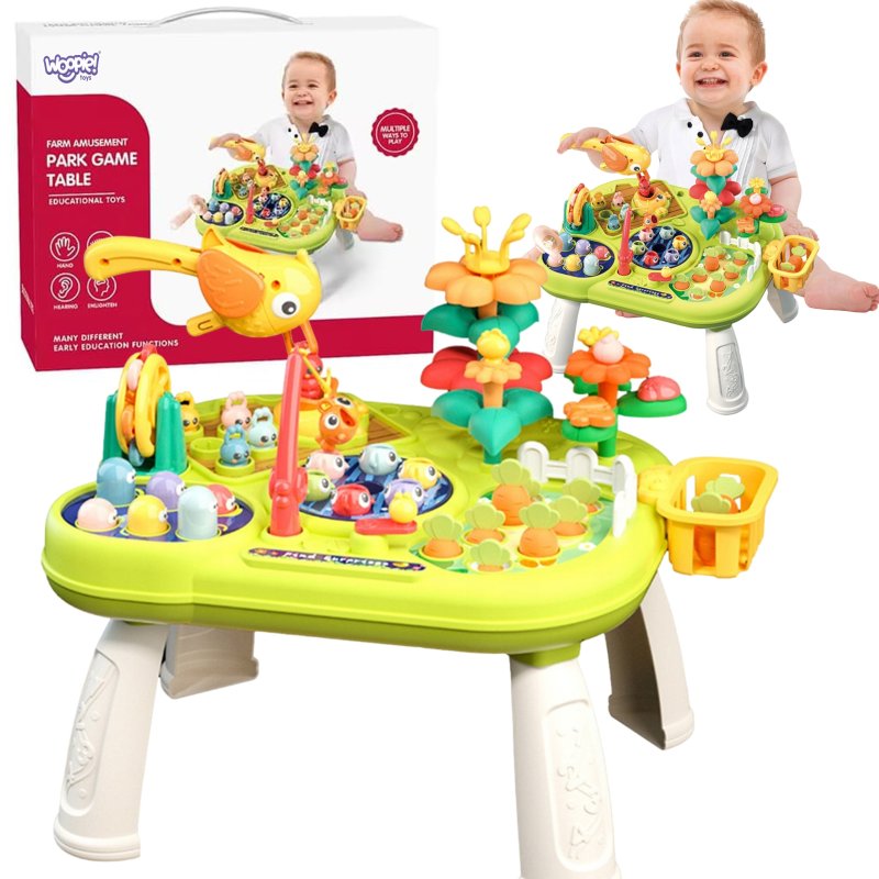 WOOPIE BABY Interaktywny Multistolik Edukacyjny 8w1 Montessori - zdjęcie 1