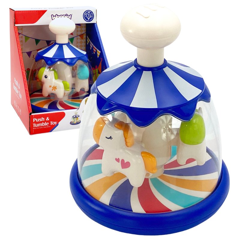 WOOPIE BABY Kolorowe Koniki Niebieski Bączek Karuzela - zdjęcie 1