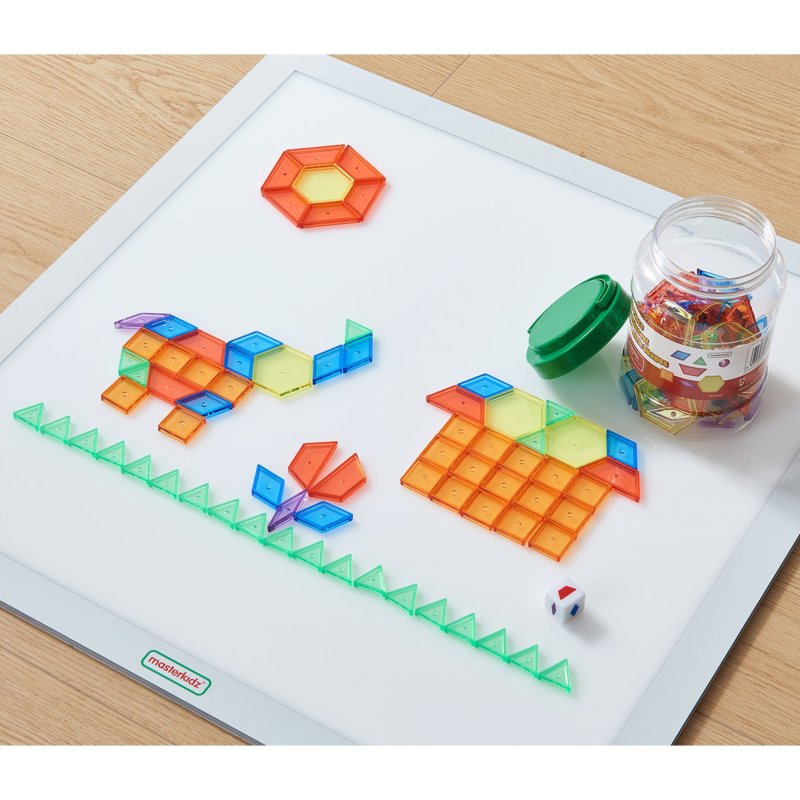 MASTERKIDZ Zestaw Klocki Montessori Tangram Mozaika 140 el. - zdjęcie 3