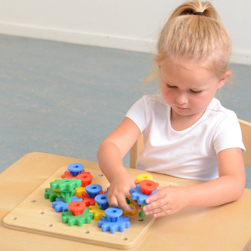 MASTERKIDZ Koła Zębate Zbuduj Własny Mechanizm Tablica Montessori - zdjęcie 2