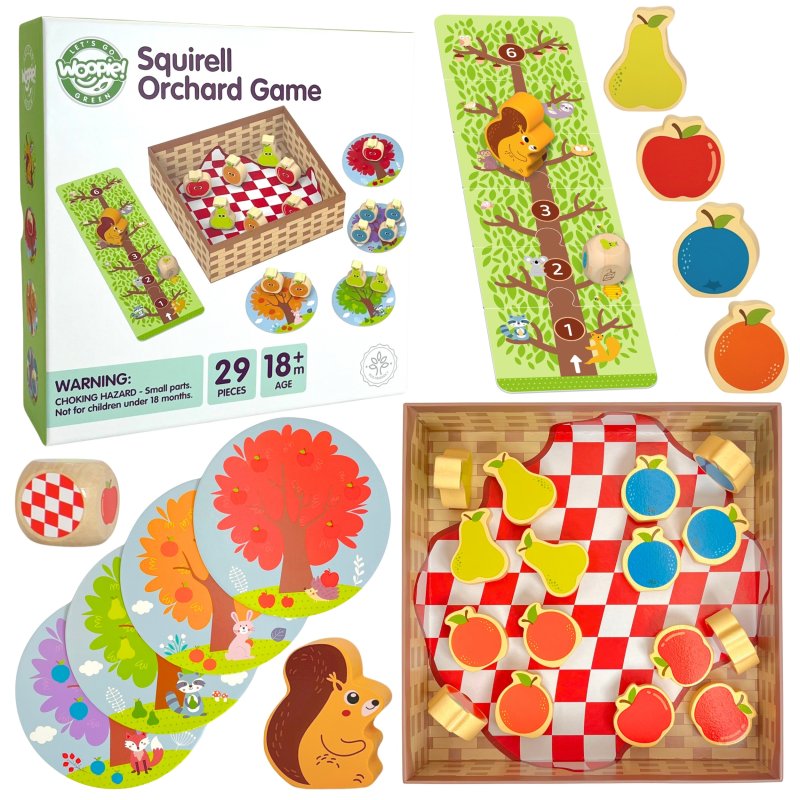 WOOPIE GREEN Wiewiórka w Sadzie Gra Planszowa Rodzinna FSC - zdjęcie 1
