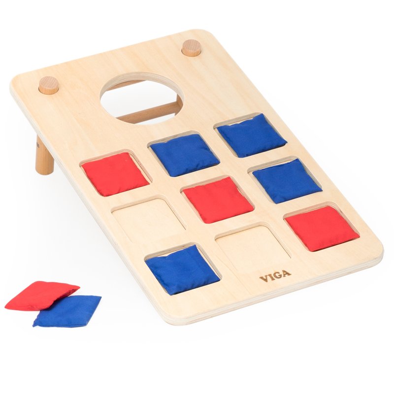 Viga Gra Zręcznościowa 2w1 Kółko i Krzyżyk + Cornhole - Rzut Do celu - zdjęcie 1
