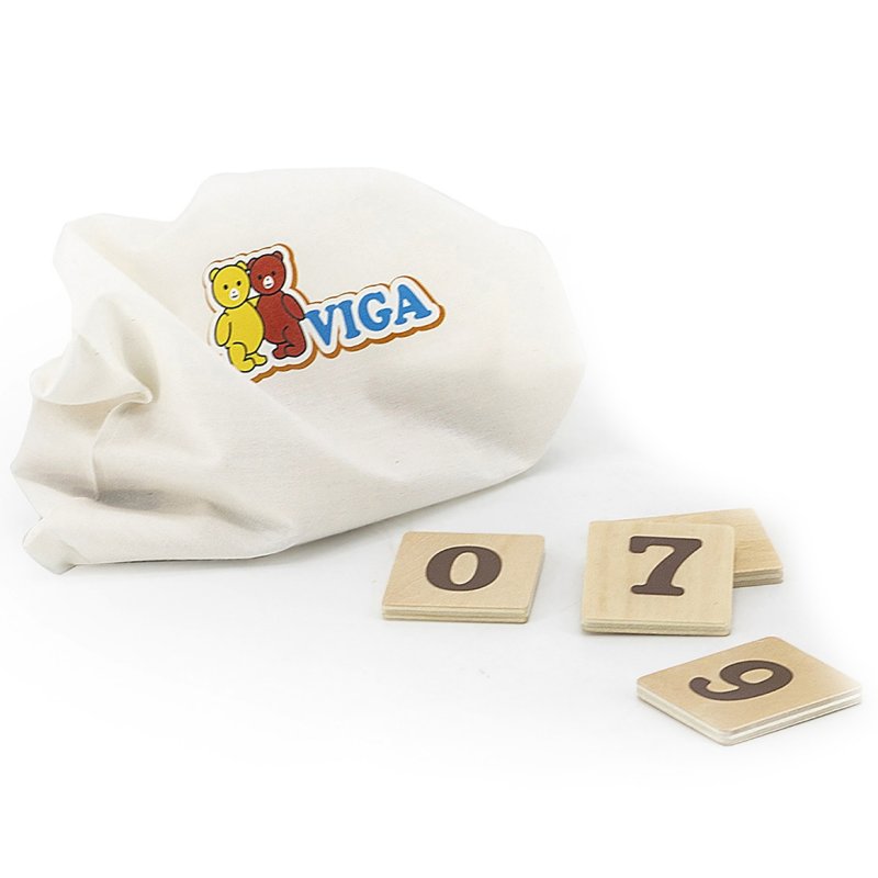 VIGA Drewniany Zegar Nauka Zegara  Czasu Montessori - zdjęcie 3