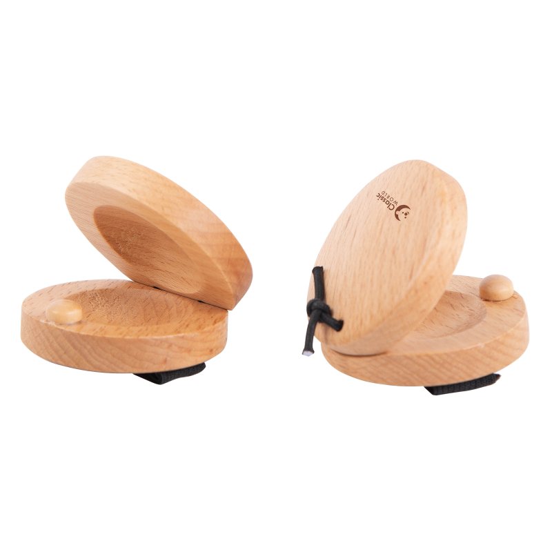 CLASSIC WORLD EDU Drewniany Instrument Ręczny Kastaniet - zdjęcie 1