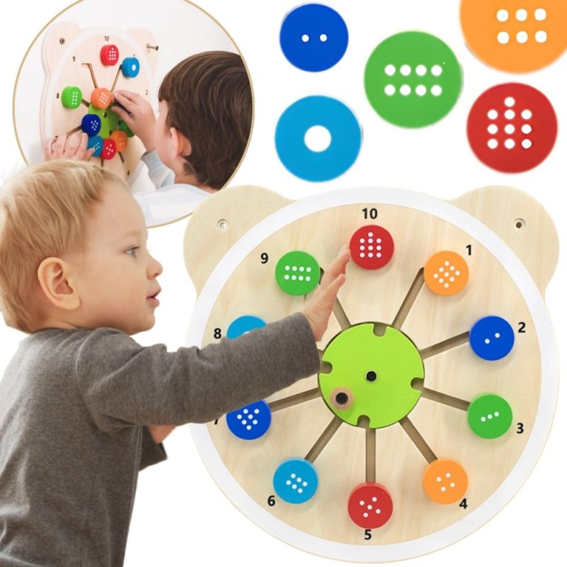 VIGA Drewniana Tablica Dopasuj Cyferki Certyfikat FSC Montessori - zdjęcie 1