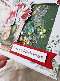 Kartka świąteczna - fotel, shaker card - zdjęcie 4