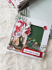 Kartka świąteczna - fotel, shaker card - zdjęcie 3