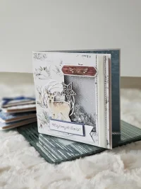 Kartka świąteczna jelonek, shaker card - zdjęcie 1