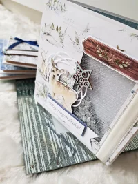 Kartka świąteczna jelonek, shaker card - zdjęcie 2
