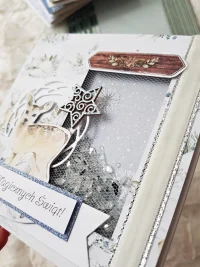 Kartka świąteczna jelonek, shaker card - zdjęcie 4