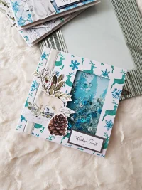 Kartka świąteczna renifer shaker card - zdjęcie 3