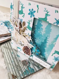 Kartka świąteczna renifer shaker card - zdjęcie 2