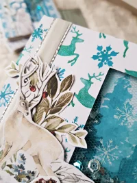 Kartka świąteczna renifer shaker card - zdjęcie 5