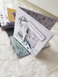 Kartka świąteczna zimowa - samochód  shaker card - zdjęcie 2