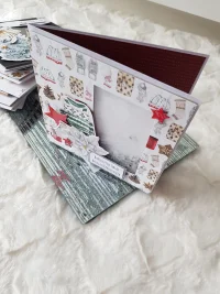 Kartka świąteczna - sweterek, poisencja, shaker card - zdjęcie 2