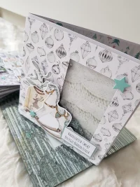 Kartka świąteczna konik na biegunach, shaker card - zdjęcie 2