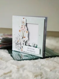 Kartka świąteczna - dziadek do orzechów shaker card - zdjęcie 1