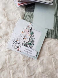 Kartka świąteczna - dziadek do orzechów shaker card - zdjęcie 3