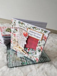 Kartka świąteczna - makrama shaker card - zdjęcie 2