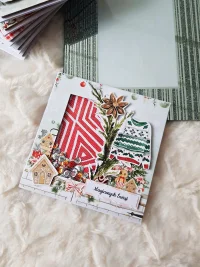 Kartka świąteczna - sweterek shaker card - zdjęcie 3