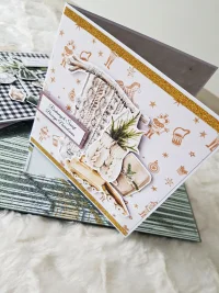 Kartka świąteczna makrama - zdjęcie 2