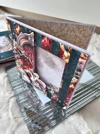 Kartka ślubna łabędzie shaker card - zdjęcie 2