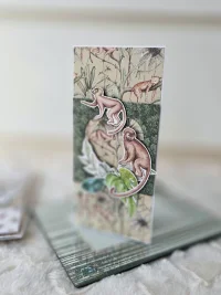 Kartka urodzinowa DL - safari Bali małpki - zdjęcie 1