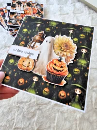 Kartka urodzinowa duch dla dziewczynki, halloween - zdjęcie 3