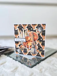 Kartka urodzinowa duch dla dziewczynki, halloween - zdjęcie 1