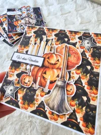 Kartka urodzinowa duch dla dziewczynki, halloween - zdjęcie 3