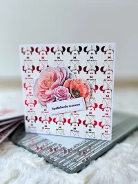 Kartka urodzinowa dla dziewczynki- myszka czerwona - zdjęcie 1