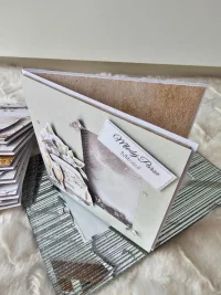 Kartka ślubna samochód ślubny garbus shaker card - zdjęcie 2