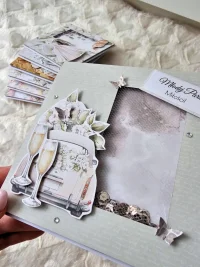 Kartka ślubna samochód ślubny garbus shaker card - zdjęcie 3