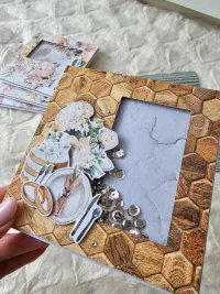 Kartka ślubna shaker card wesele - zdjęcie 3