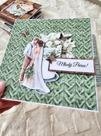 Kartka ślubna mint dream młoda para - zdjęcie 3