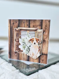 Kartka urodzinowa pies beagle mint collection - zdjęcie 1