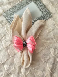 Obrączki na serwetki Halloween różowe - zdjęcie 1