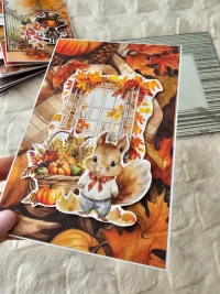 Kartka urodzinowa jesienna wiewiórka - zdjęcie 3