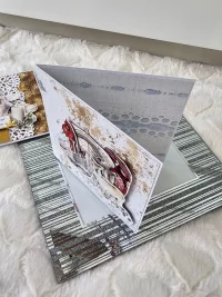Kartka świąteczna okno jelonek - zdjęcie 2